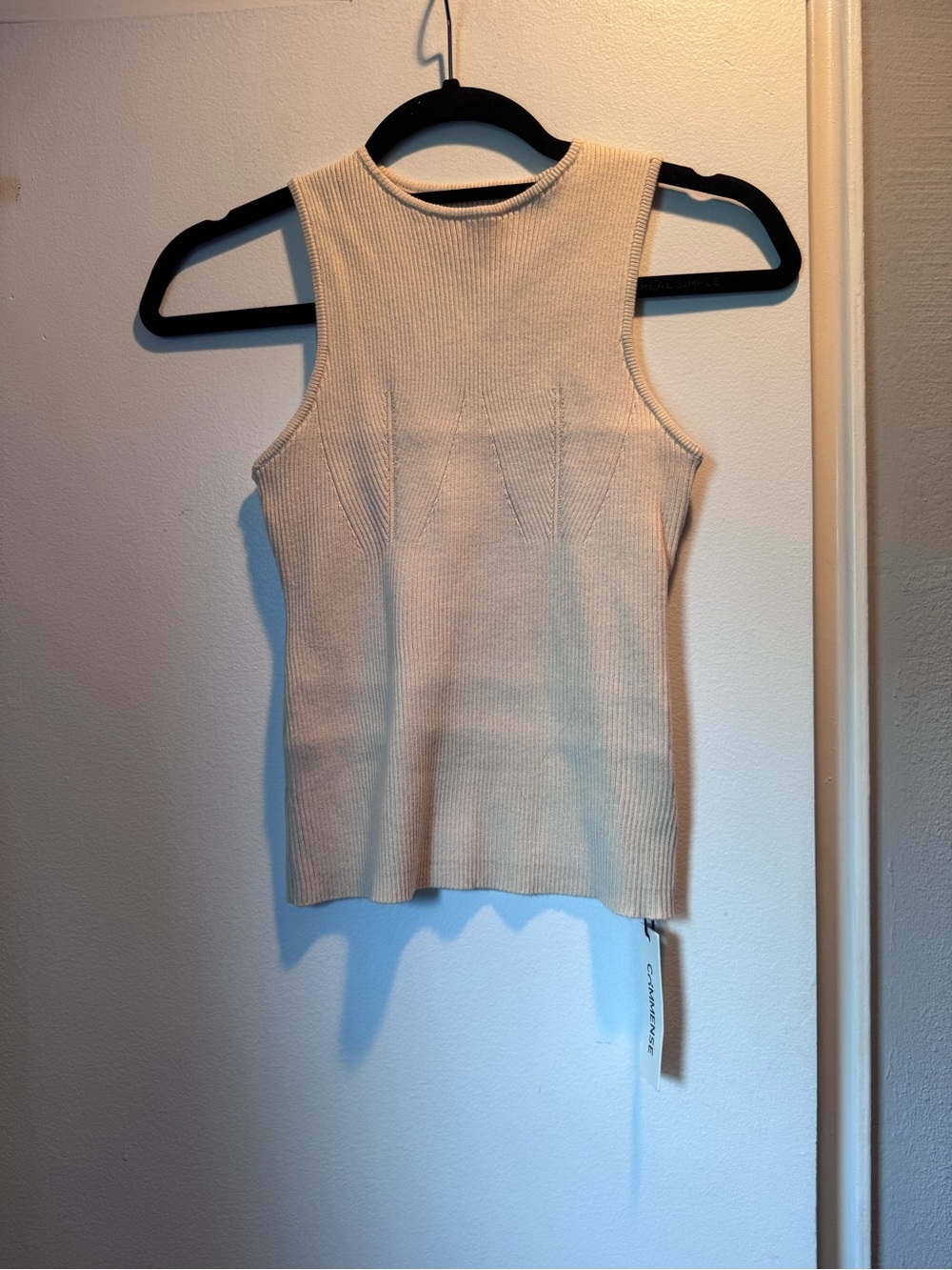 Commense Ribbed Knit Solid Basic Tank Top NWT - Picture 3 of 6